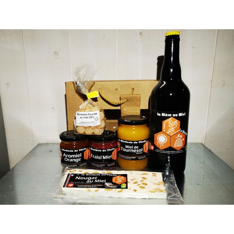 Panier n°1 : Bière, Miels et Gourmandises