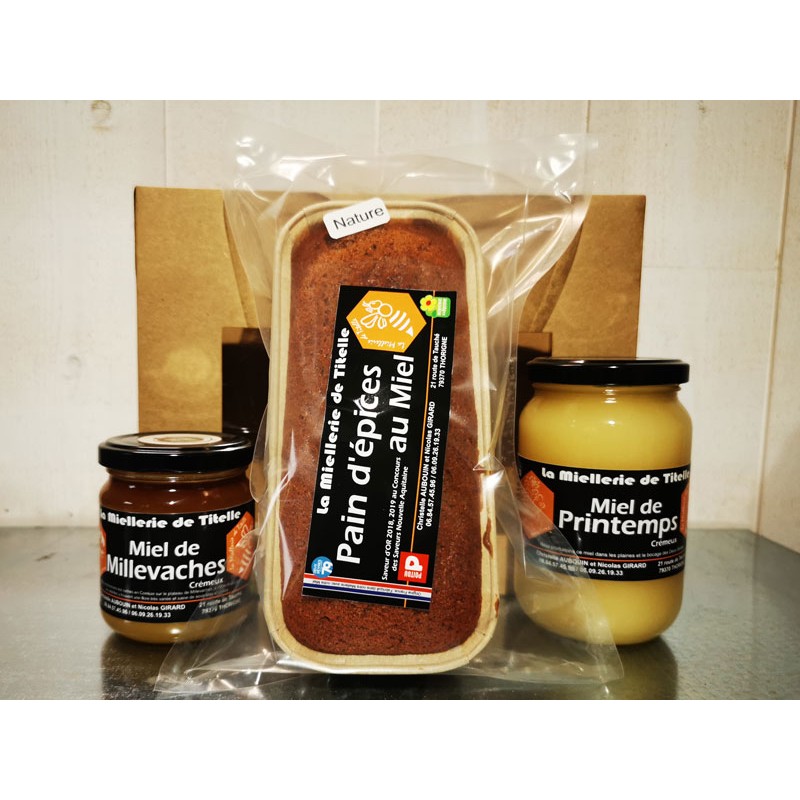 Panier n°5 : pain d'épices et miels
